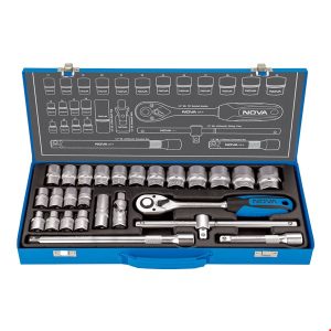 جعبه بکس 1/2 اینچ 26 پارچه نووا6681