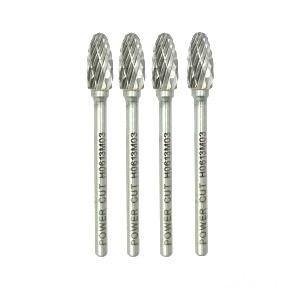 مته فرز فرم مینیاتوری مدل تخم مرغی H پاور کات POWER CUT  کدH0613M03X-38