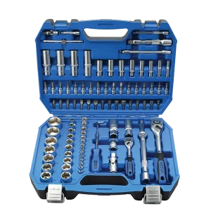 جعبه بکس 1/4 و 1/2 اینچ 94 پارچه کروم مات و کیف BMC نووا مدل 6690